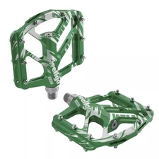 Wellgo B252 Flat Pedals Low Profile Design, Green,We3099_