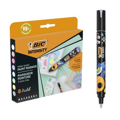 BIC Intensity Pastellfarbe Acryl Mix Marker Box mit 8 Stück