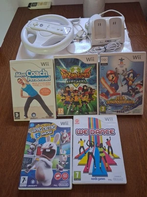 Nintendo Console Wii Pack Sport + la Télécommande Wiimote+ le Nunchuk Blanc - Photo 1/4