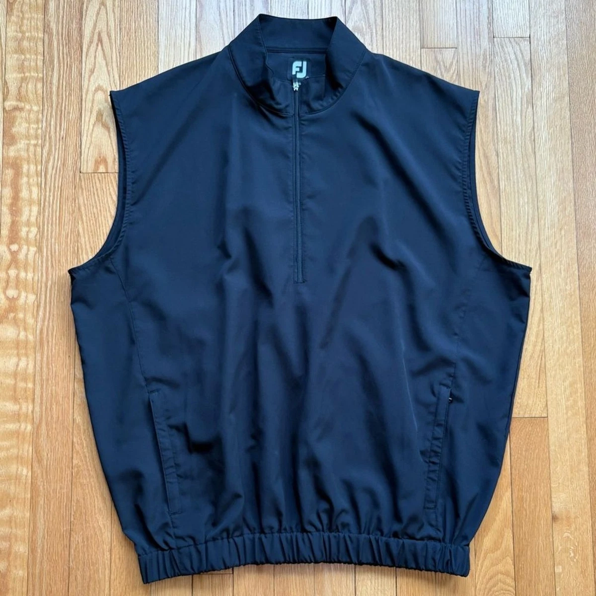 Gilet De Golf FootJoy Homme – Taille M – Bleu – 1/2 Zip Jersey – Neuf Avec étiquette