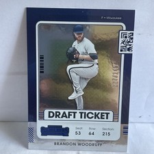2021 Panini Contenders Baseball Blue Foil #36 Brandon Woodruff  117/149
