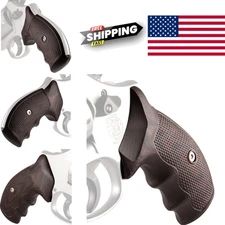 High-Quality G10 Black Cherry Tactical Diamond Gun Grip for K/L-Frame Revolvers