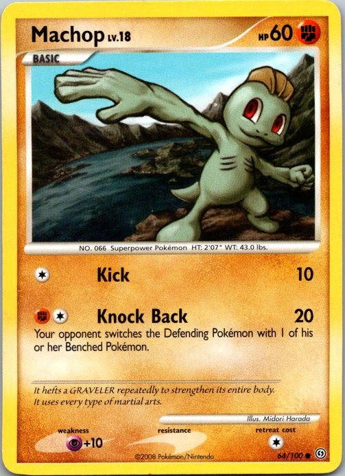 Machop Common Stormfront 64/100 LP