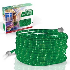 Tupkee LED Rope Light Green - 24 Feet, for Indoor Outdoor Decorative Tube Lights