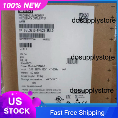 New Siemens 6SL3 210-1PE28-8UL0 6SL3210-1PE28-8UL0 G120 POWER MODULE PM240-2