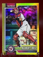 2026 Topps Series 1 Keibert Ruiz #245 Yellow Rainbow Foil /399 Nationals