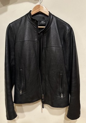 Coach Men s Black Lamb Leather Full Zip Jacket Size S F33779