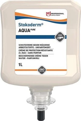 Hautschutzcreme Stokoderm  Aqua PURE 1l unparfümiert weiß Kartusche