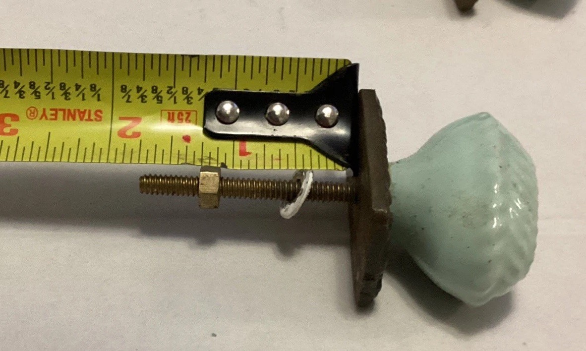 Vintage Oval Decorative Cabinet Knobs With Backplate Light Powder Blue