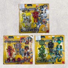 Box Damaged Vintage Saint Seiya Bronze Blister Card Ver Seiya, Shiryu, Shun Set