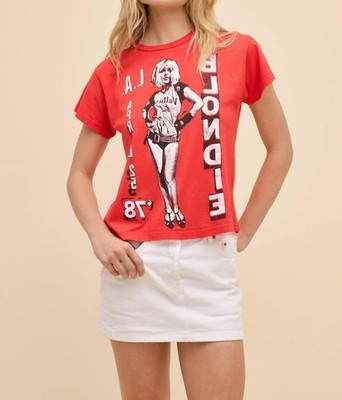 Daydreamer Blondie La '78 Solo Girlfriend Baby Tee Orange