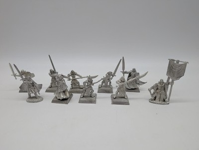 Vintage Reaper Warlord Miniatures Lot of 10 Metal Human Crusaders & Templars