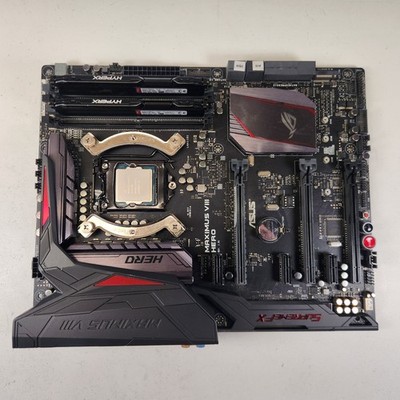 ASUS ROG Maximus VIII Hero i7-6700K 16GB HyperX DDR4 Motherboard AS-IS Untested.