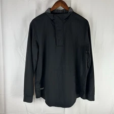 BYLT Premium Basics Elite Fairway Pullover Golf Jacket Size Large Black 1/4 Snap