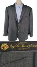 Joseph Abboud Loro Piana Wool Blazer 42S Gray Super 120s Sport Coat USA Made