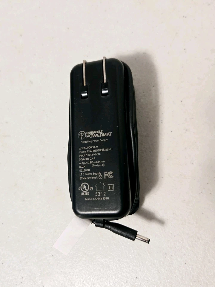 Duracell Powermat para 2 dispositivos - Cargador de teléfono inalámbrico con manual del propietario - NUEVO Foto 3 de 4