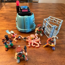 Product Image: Fisher Price Imaginext Pirate Whale Submarine Shark Cage Octopus Figures Lot