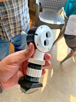 Beam Splitter With C Mount Adapter Slit Lamp Operating Microscope Compatible