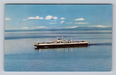 M.V Valcour Most Scenic Ferry Crossing in North America Vintage Postcard