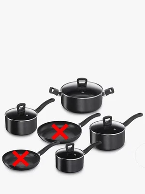 Tefal Enhance Aluminium Non-Stick Frying Pan Saucepan Set - (Used/Missing Items) - Image 1 of 4