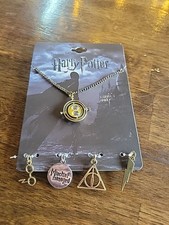 Harry Potter Bioworld Prototype Necklace Set Time Turner Charms 2017 T