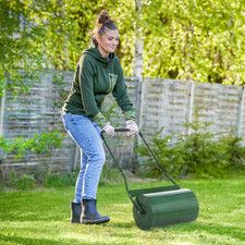 Grass Roller Steel Lawn  50L  cm-Green