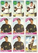 65 CARD TONY WATSON BASEBALL CARD LOT