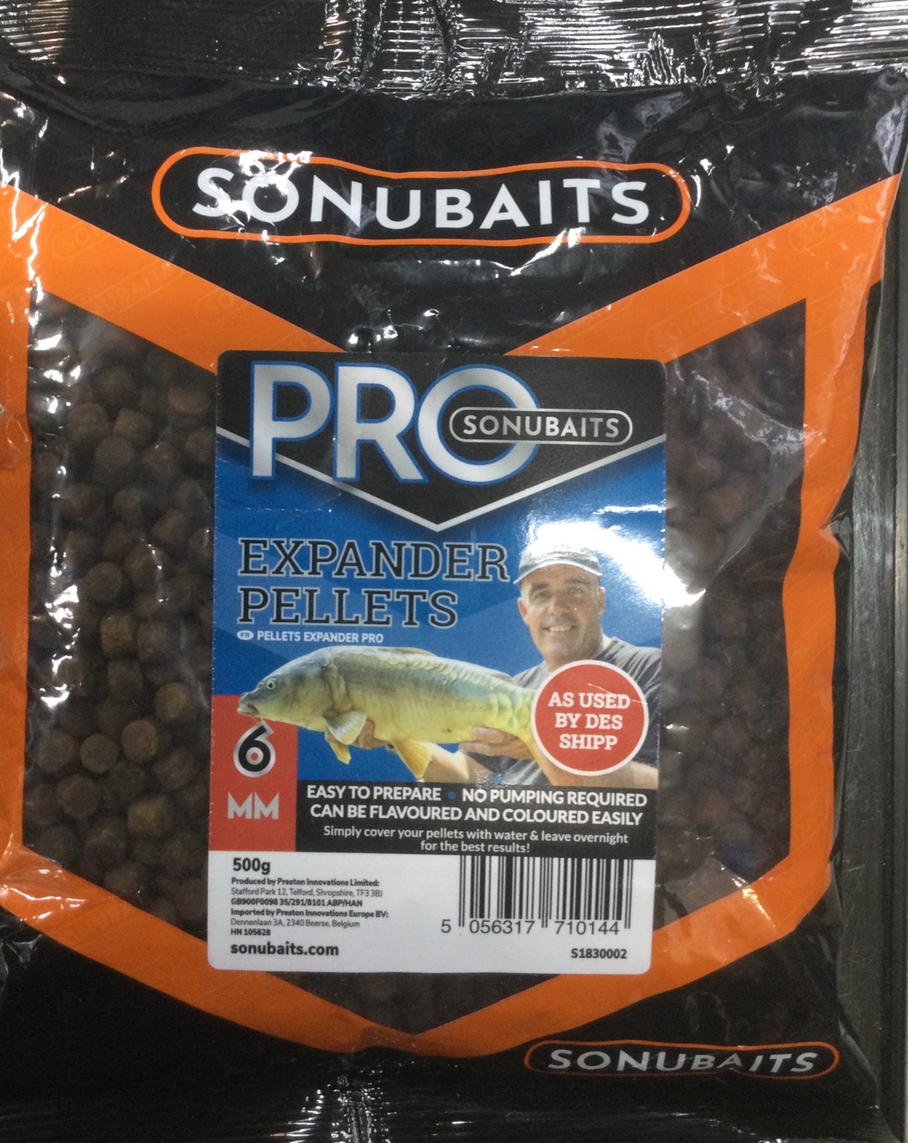 Sonubaits Pro Expander Pellets 6mm Hook Bait - Fishing Bait