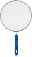 Stainless Steel Grease Splatter Screen for Frying Pan 8    Splatter Guard wit