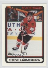 1990-91 Topps Tiffany Steve Larmer #56 0j0