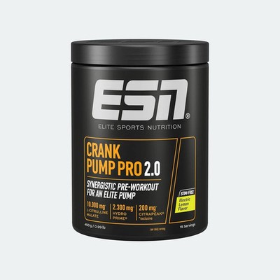 ESN Crank Pump Pro 2.0 450g Dose  Pre-Workout Booste rPump Booster