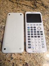 Texas Instruments TI-84 Plus CE Graphing Calculator White Cover