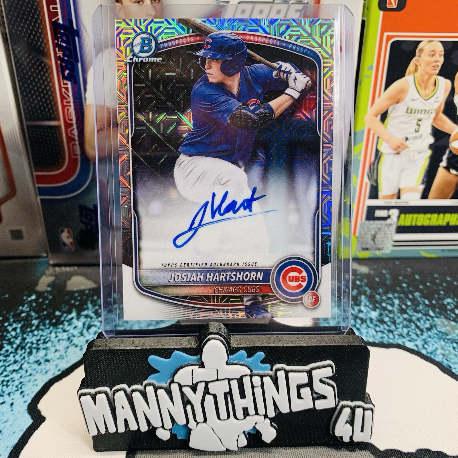 Josiah Hartshorn 2025 Bowman Draft Mega Box Mojo Refractor Auto BMA-JHA SP 🔥