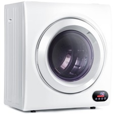 Compact Laundry Dryer, 3.5 Cu Ft Front Load Stainless Steel Clothes Dryers Wi...