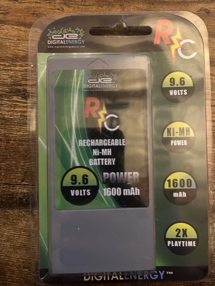 Digital Energy 9.6 V 1600 mAh Rechargeable Battery For RC Etc. New - Image 2 of 4