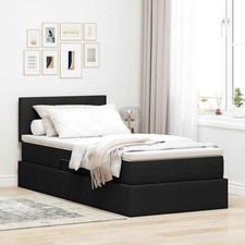 Lit avec rangement et matelas avec matelas Bois d'ingénierie ingénieux vidaXL vi