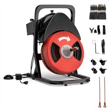 Drain Cleaning Machine 50FT x1/2 Inch with Au...