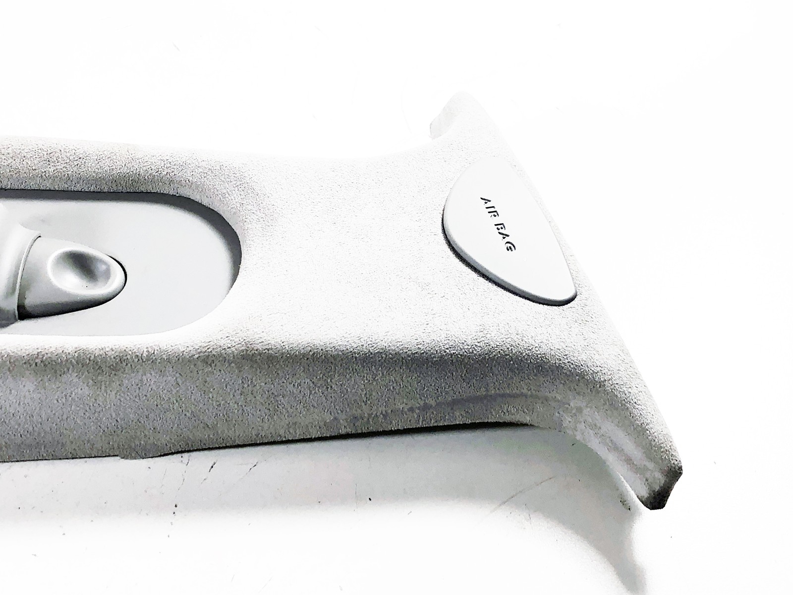 03-13 Maserati Quattroporte M139 Right Passenger B Pillar Trim ALCANTARA Grey 