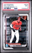 2024 BOWMAN CHROME PROSPECTS #BCP6 MAC HORVATH PSA 9