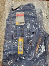 NWT Carhartt FRB13 DNM Mens Flame Resistant Signature Denim Dungaree Size 34x32