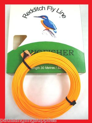 Kingfisher Of Redditch Weight Forward Floating Fly Fishing Line Orange 30m 
