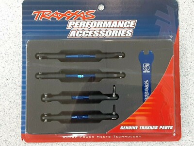 Traxxas 3741A Aluminum Turnbuckle Camber Link Set Blue New!!