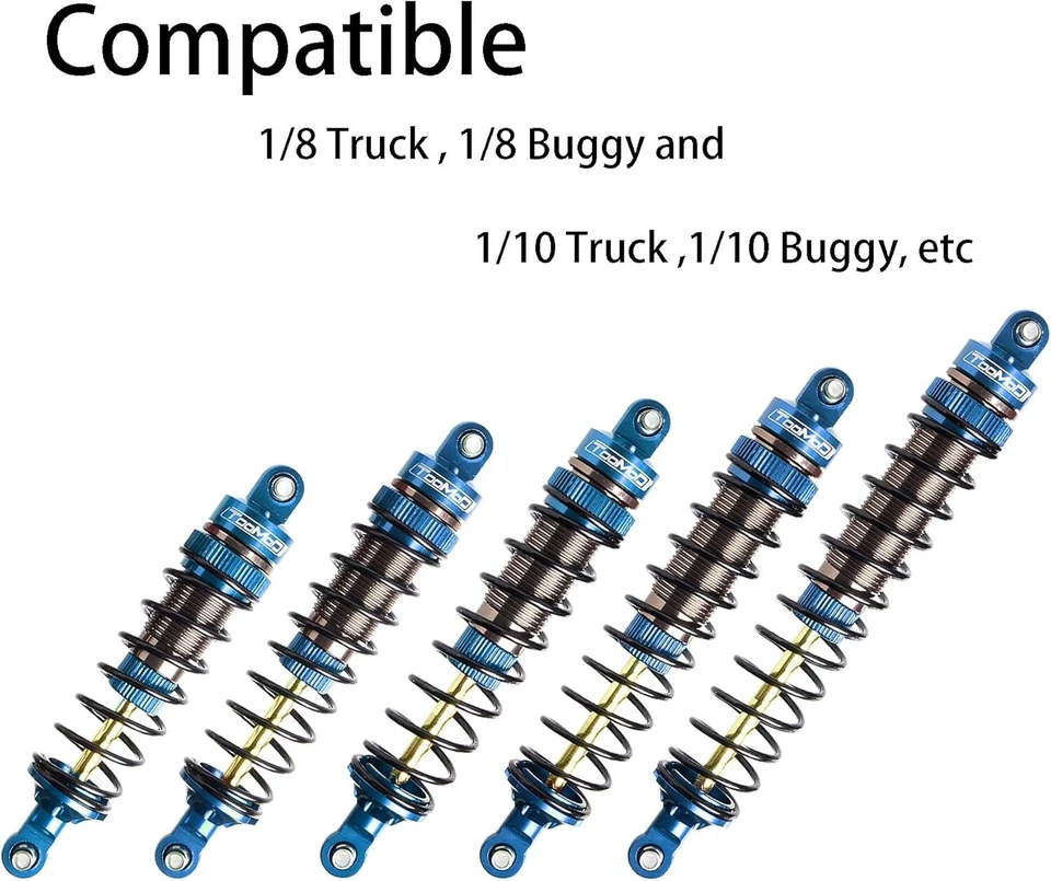 130mm 1/8 RC Oil Shock Big Bore Damper for Granite HSP HPI Upgrade Parts - Image 3 of 3