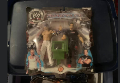 WWE Jeff Hardy VS Tommy Dreamer Adrenaline Figure Set 2003 Jakks Pacific New HTF