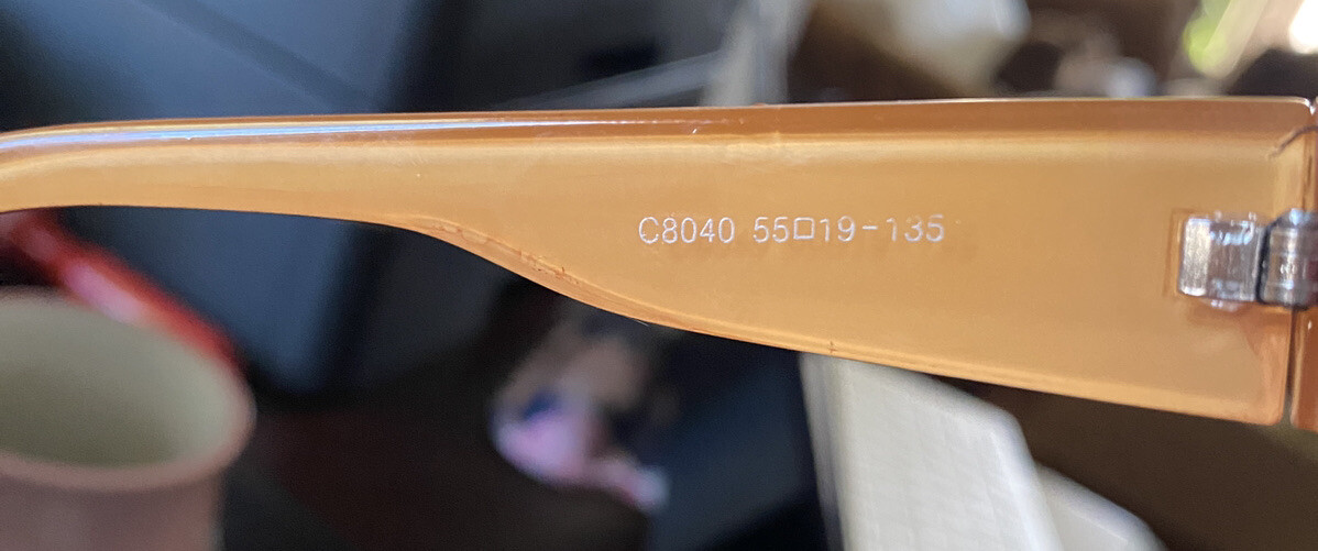 CICI HAND POLISHED SUNGLASSES C8040 55 19 - 135