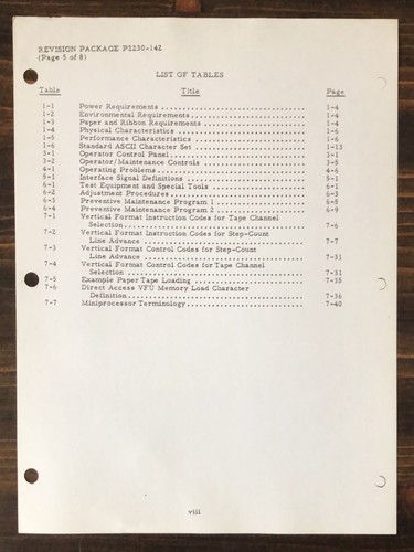 Dataproducts - Model 2230 Line Printer Technical Manual Vol 1 and Vol 2 (1978) - Picture 9 of 23