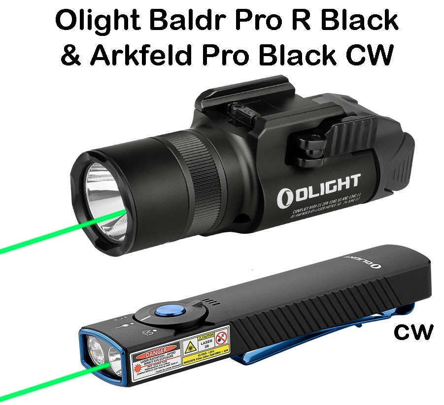 Olight Baldr Pro R Light w/LED & Green Beam & Arkfeld Pro Class 3R