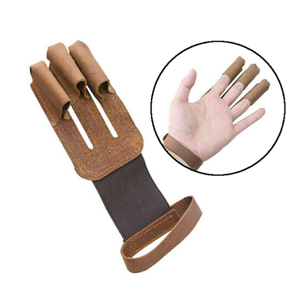 Gear Archery Gloves 3 Finger Tab Guard Bow Shooting Protector
