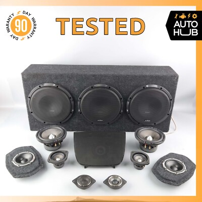 12-18 Bentley Continental GT GTC Speakers Subwoofer Set Blam / Dynaudio