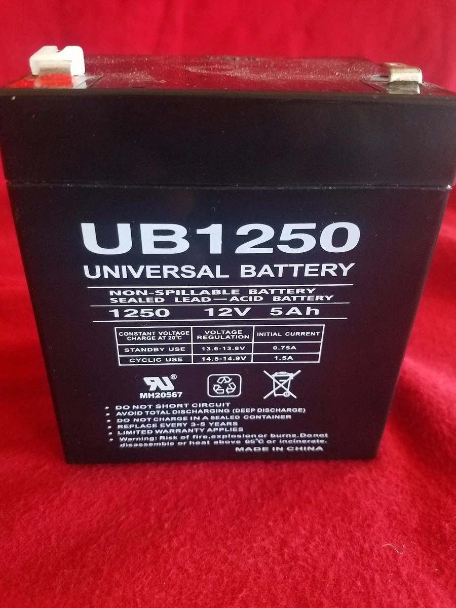 UPG UB1250 12V 5.0AH Trailer Break Away Kit Battery eBay